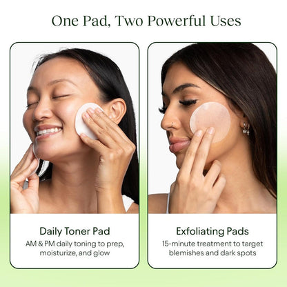 Jiyu Radiance Polish Pads – 100 Count Korean Exfoliating & Hydrating Toner Pads
